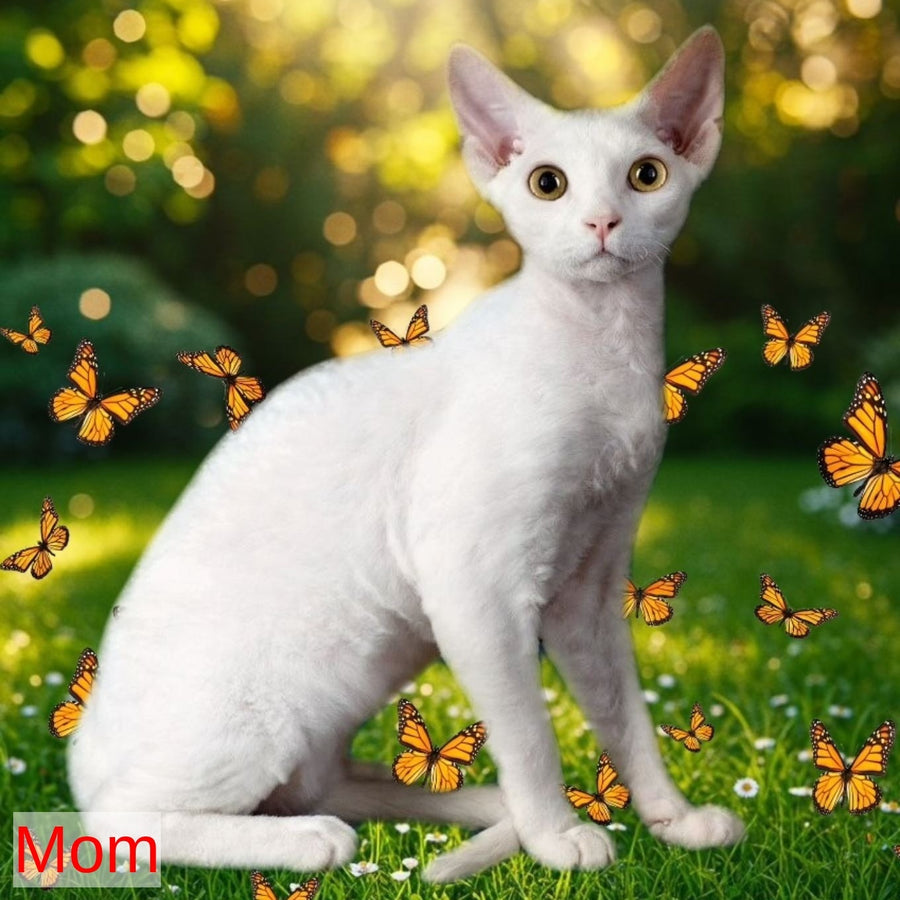 Waikiki Devon Rex female, white