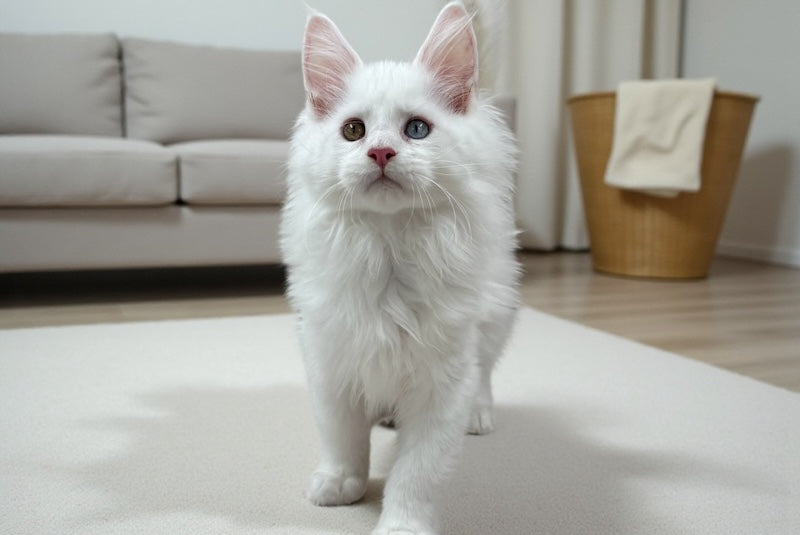 Daren Maine Coon male, white