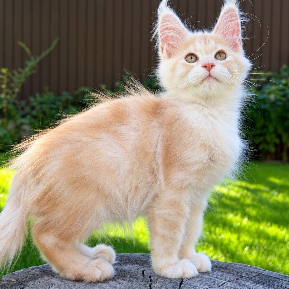 Nimfa Maine Coon female, red silver