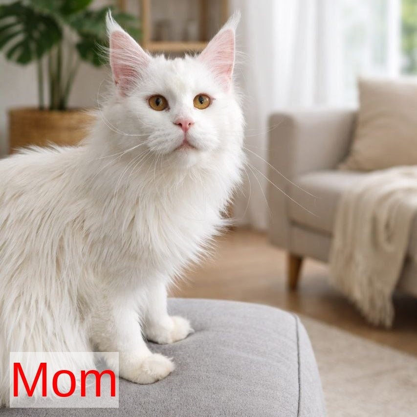 Gordey Maine Coon male, white