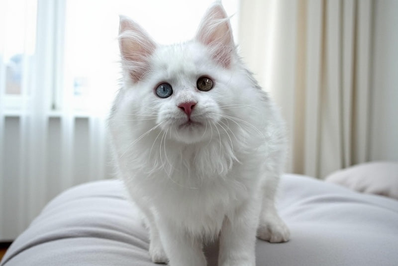 Dinar Maine Coon male, white