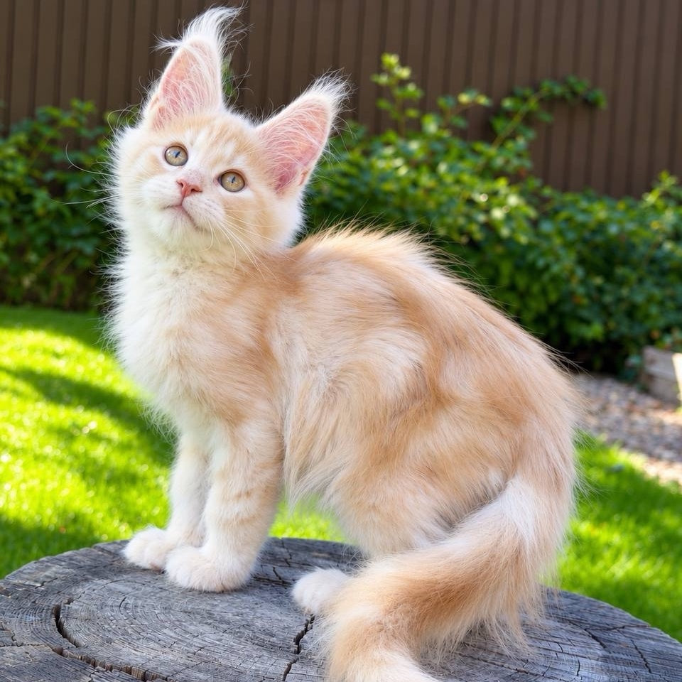 Nimfa Maine Coon female, red silver