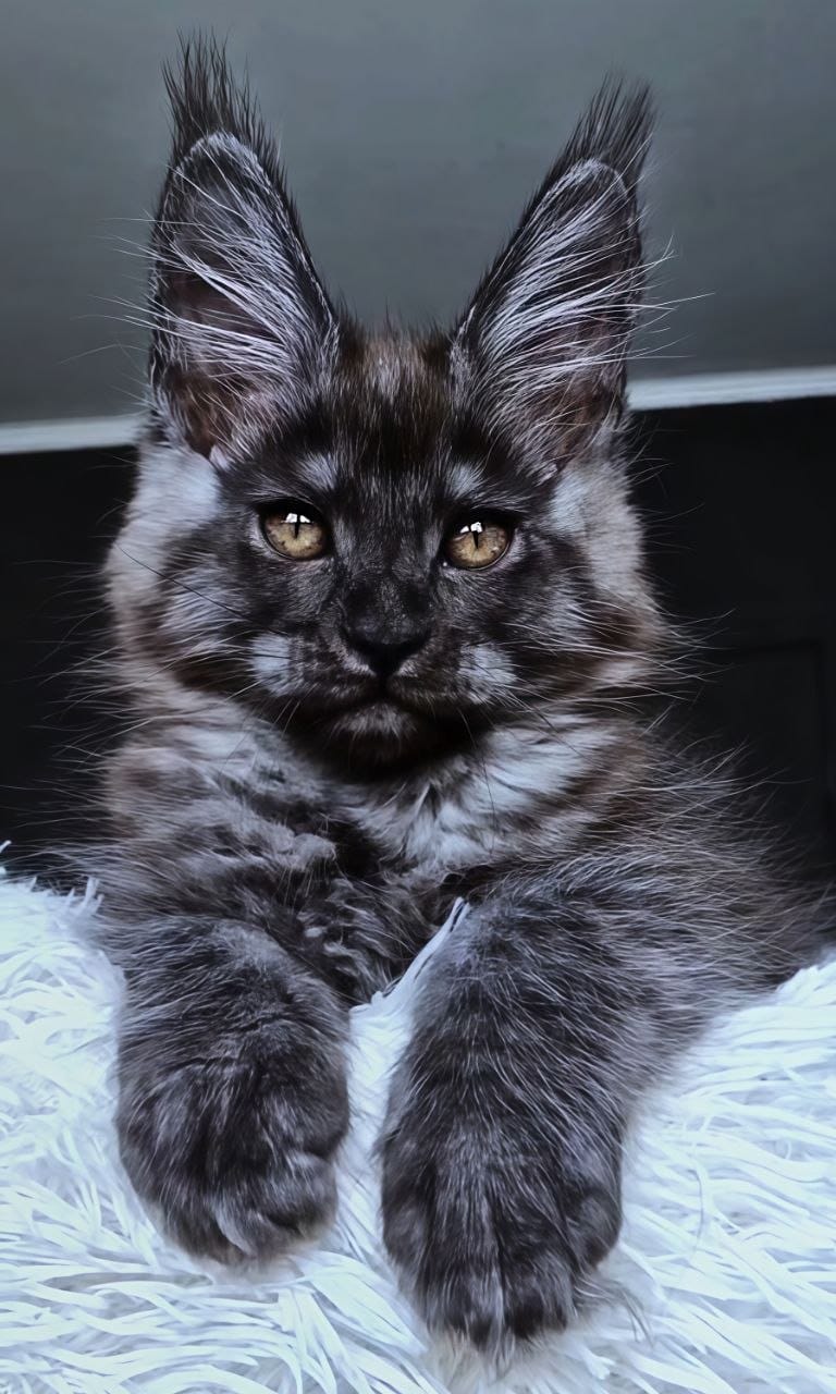 Kasperov Maine Coon male, black silver