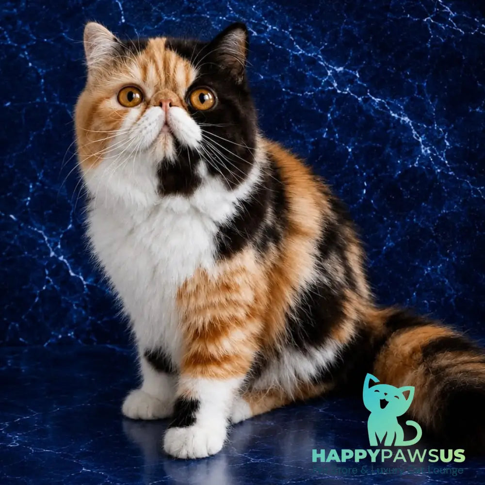 Olympia Persian female black tortie bicolour - live animals