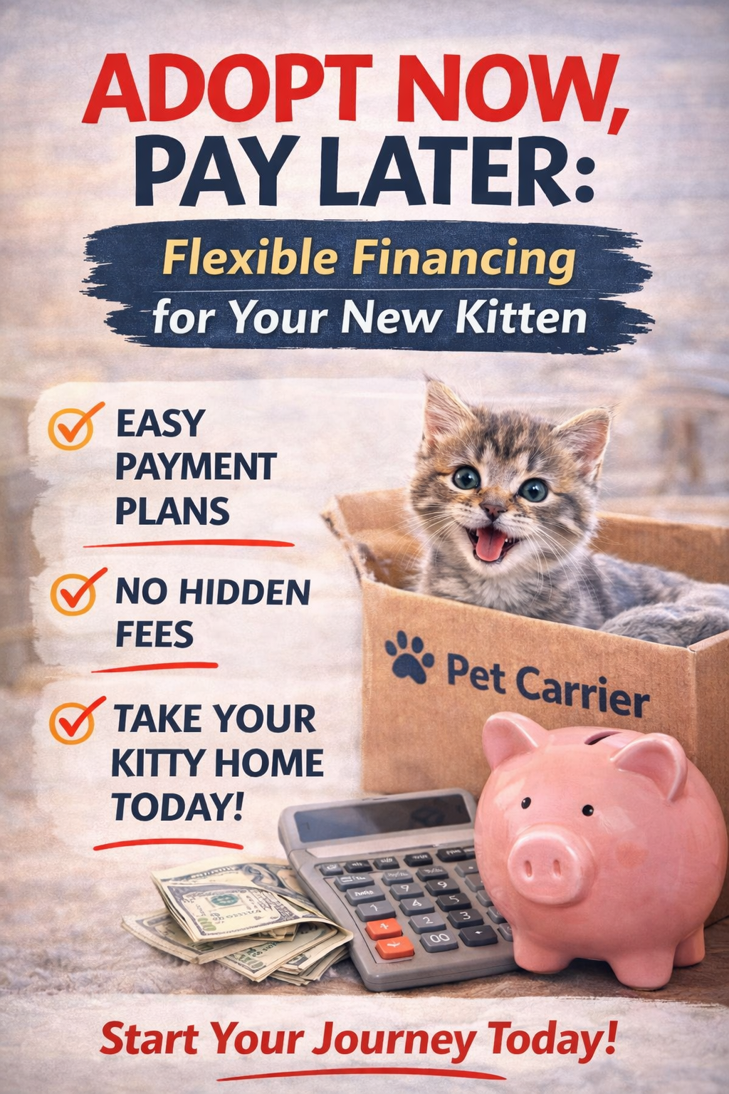 Adopt Now, Pay Later: Flexible Financing for Your New Kitten