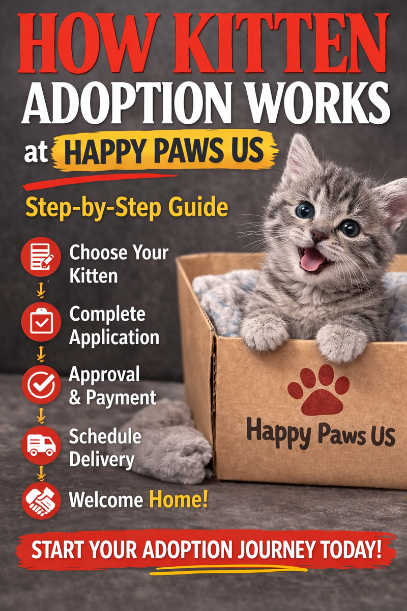 How Kitten Adoption Works at Happy Paws US Step-by-Step Guide