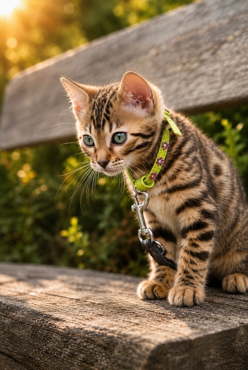 Ariella Bengal female, black spotted tabby