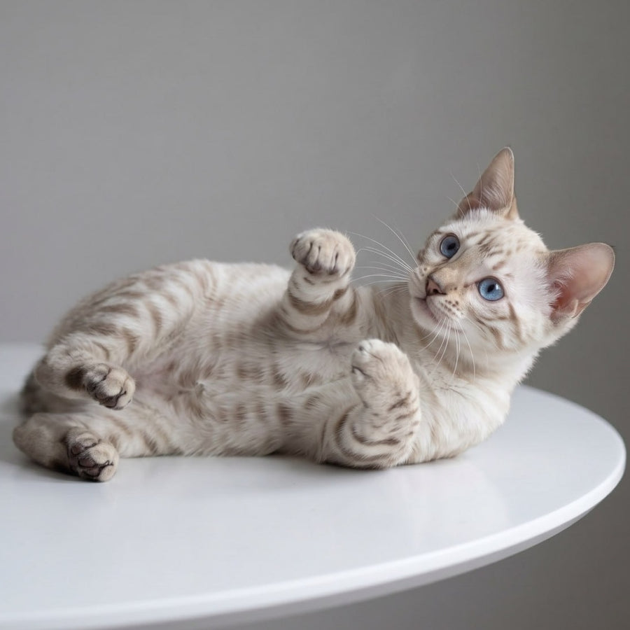 Wanda Bengal female, black spotted tabby pointed