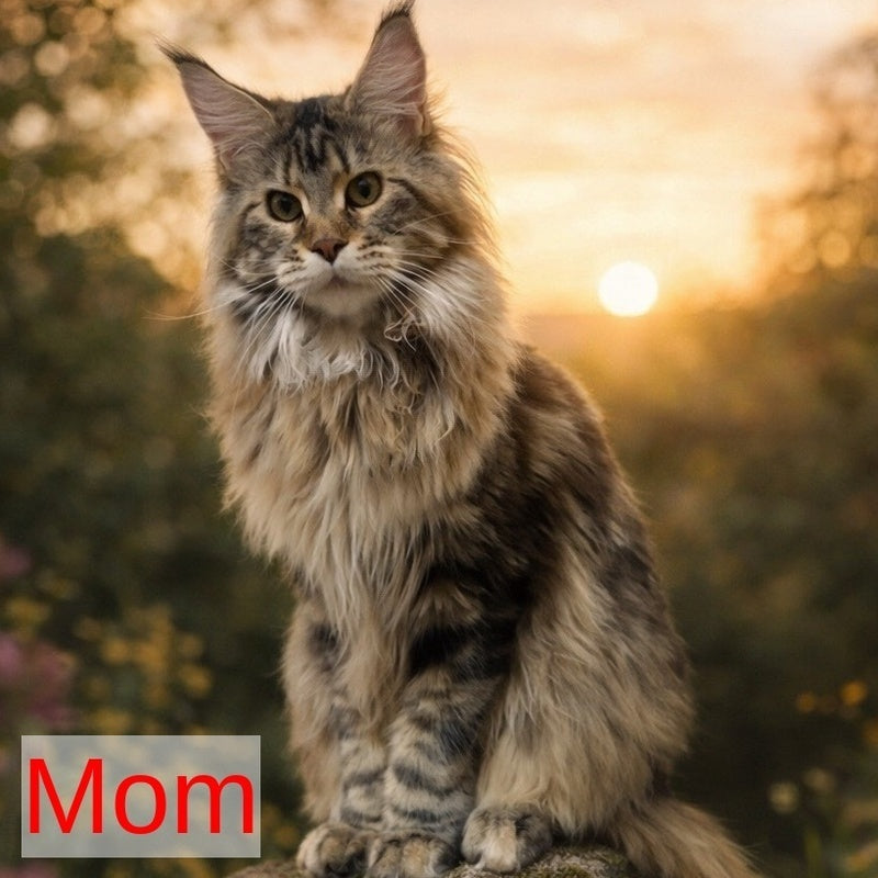 Casper Maine Coon male, black tabby