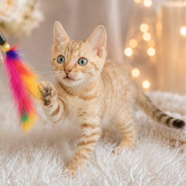 Karen Bengal female, black spotted tabby pointed