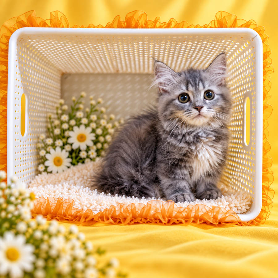 Iriska Munchkin female, blue tortie