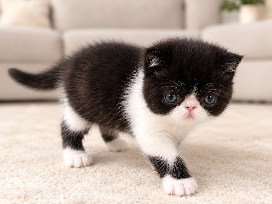 Penguin Exotic male, black with white