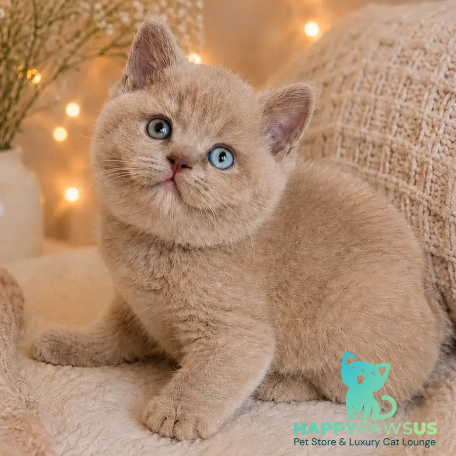 Bonya British Shorthair female fawn with white - live animals