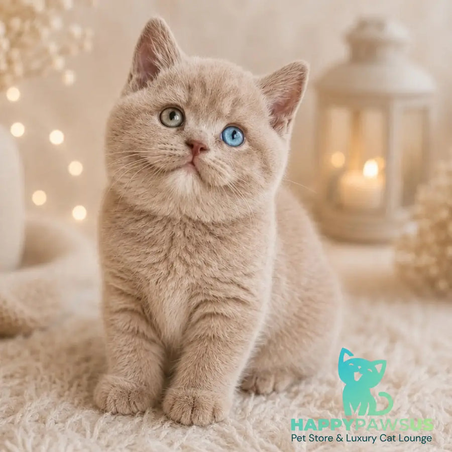 Bonya British Shorthair female fawn with white - live animals