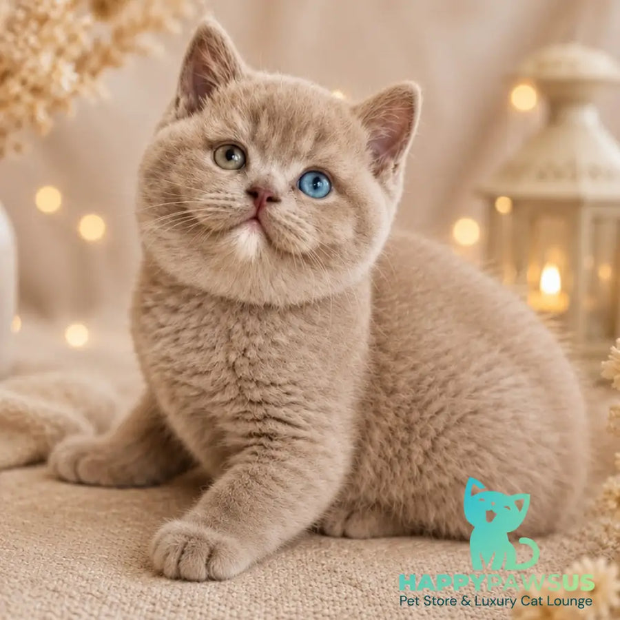 Bonya British Shorthair female fawn with white - live animals