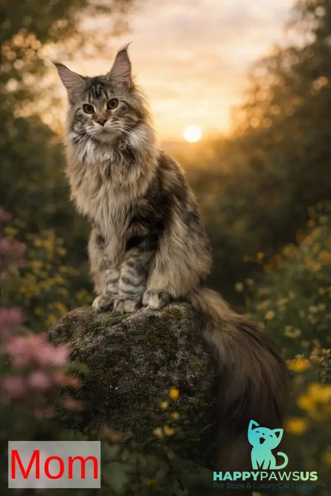 Calypso Maine Coon male black tabby - live animals