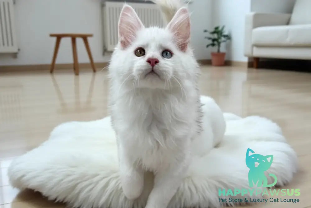 Daren Maine Coon male white live animals
