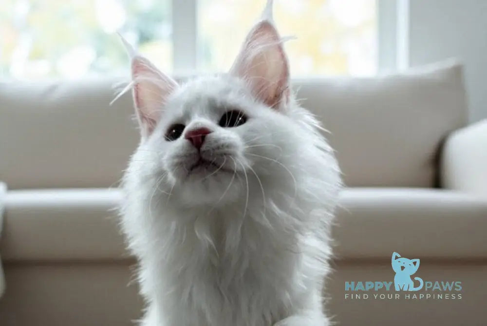 Darina Maine Coon female white live animals