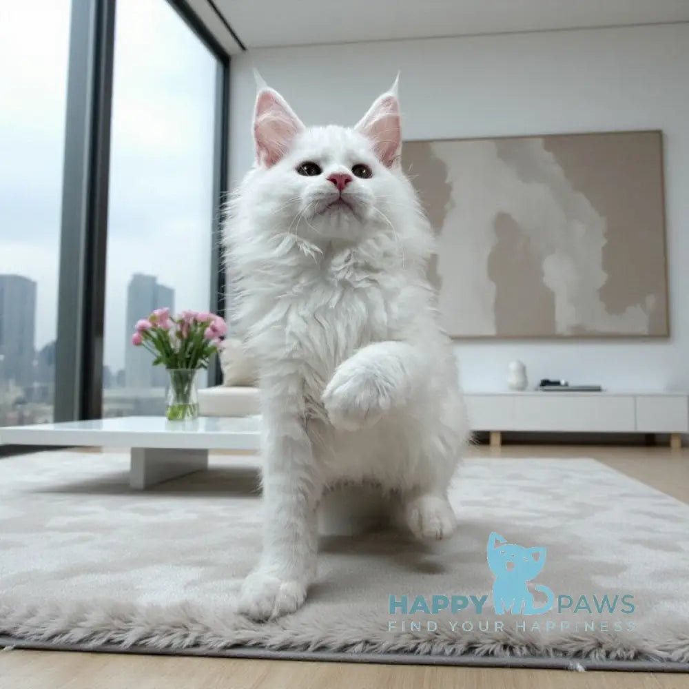 Darina Maine Coon female white live animals