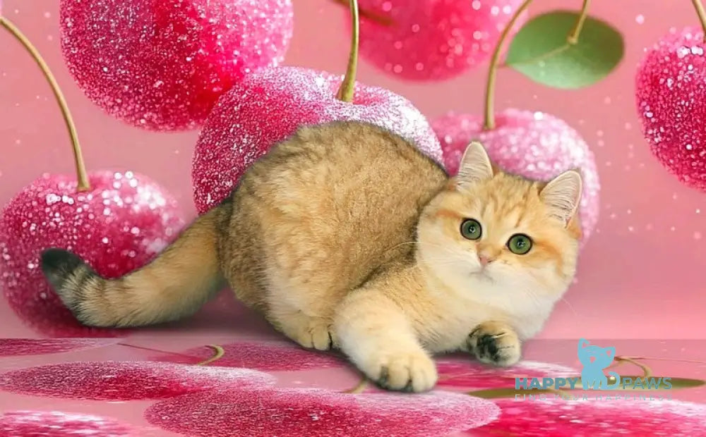 Malvina British Shorthair female black golden spotted tabby live animals