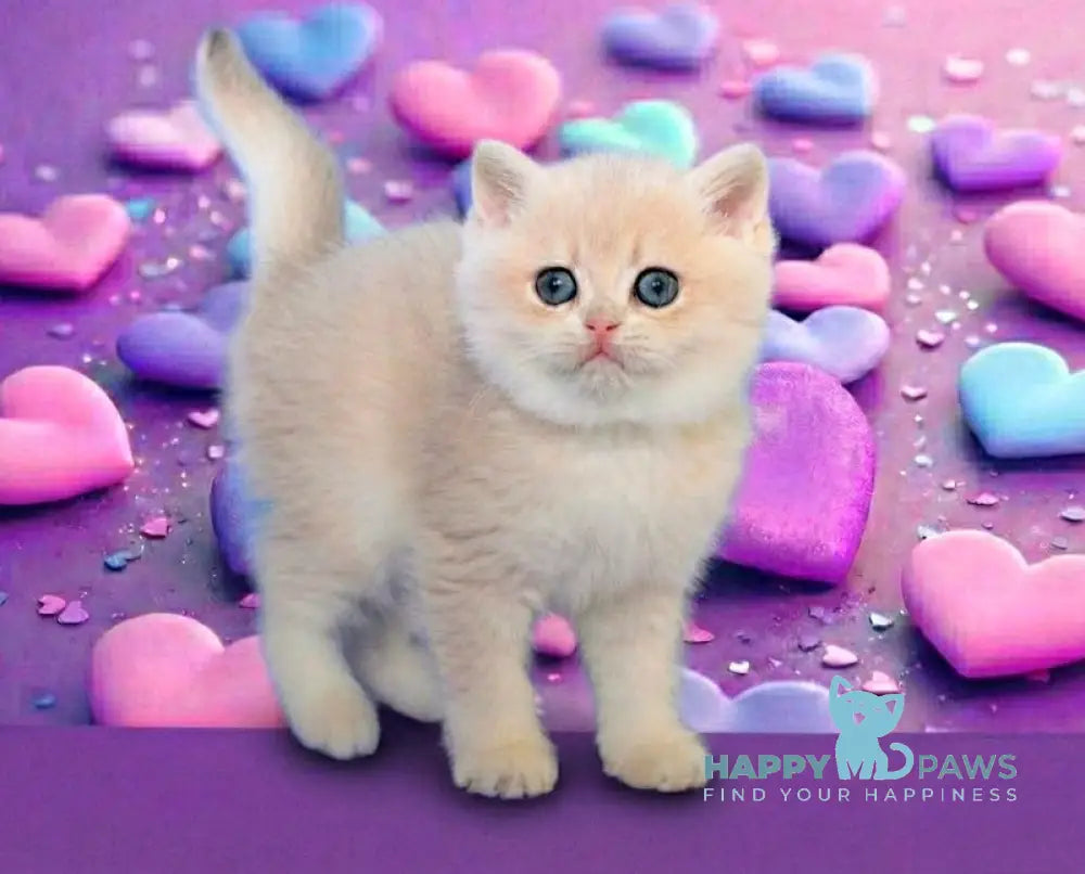 Ollie British Shorthair female blue golden chinchilla live animals