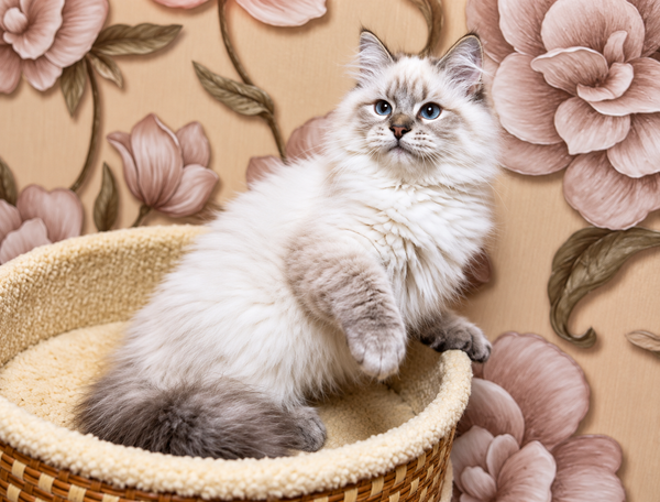 Mario Siberian male, seal tabby pointed