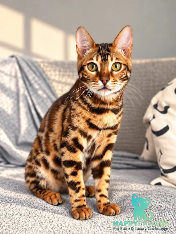 Zeus Bengal male black spotted tabby - live animals